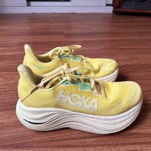 Hoka Vibrant Yellow Athletic Shoes